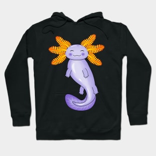 Purple Blue Axolotl Hoodie